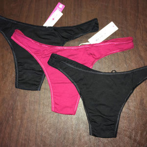 Cosabella Talco LR Thongs - NWT - Black